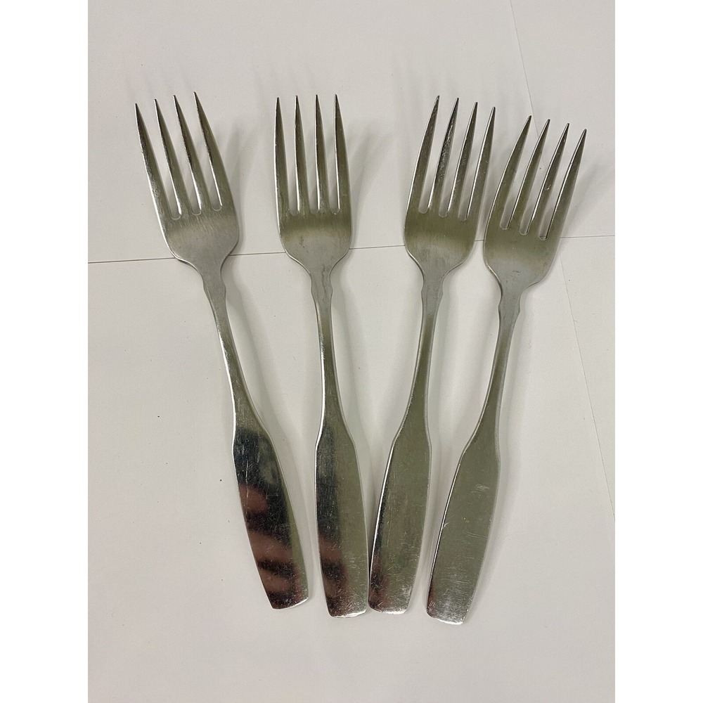 Oneida Community PAUL REVERE Satin Stainless Flatware 6 1/2" SALAD FORKS